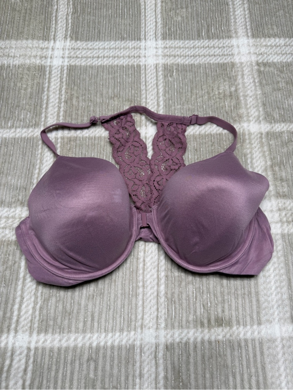 Victoria's Secret Mauve Lace-Back Push-Up Bra